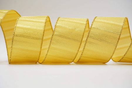 Metallic Shimmer Wired Ribbon_KF6951_golden
